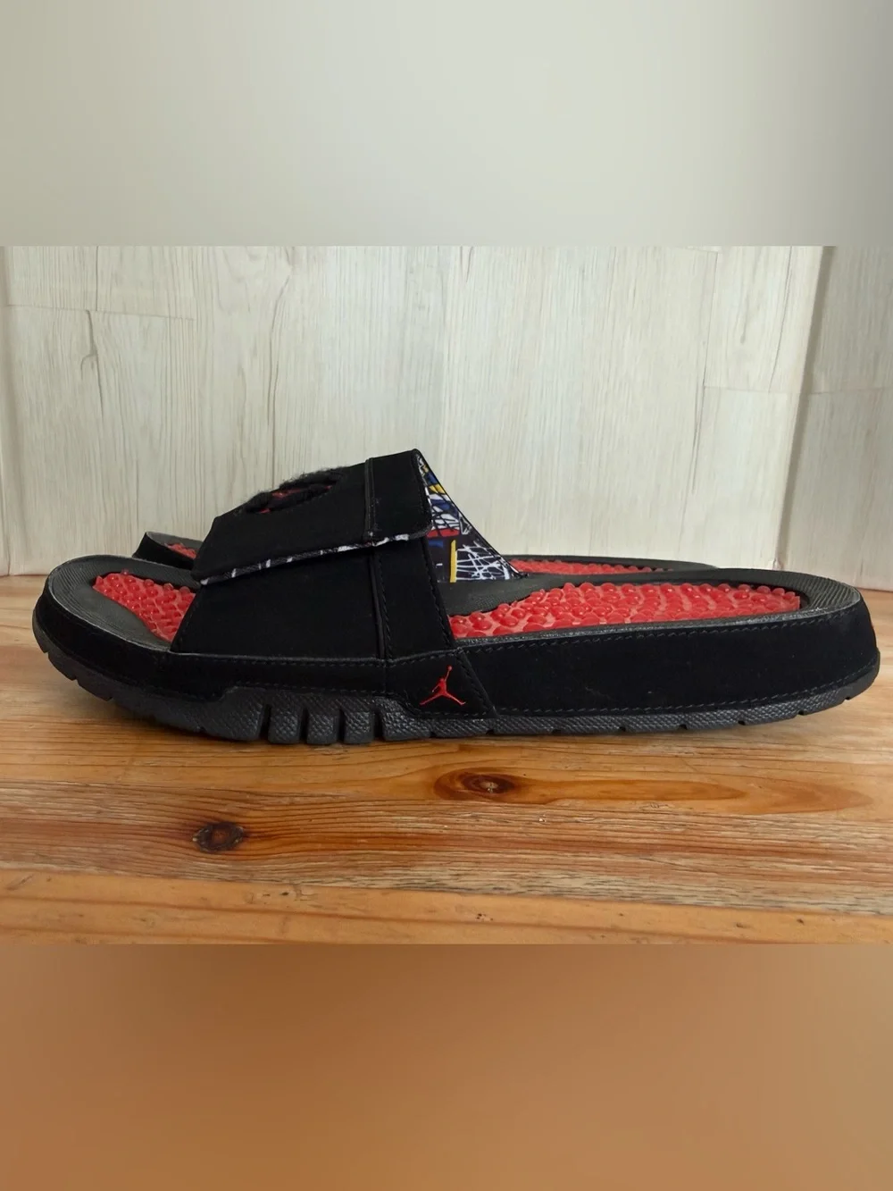 Nike Air Jordan Hydro 8 Retro Slide Sandals Men’s 11 Black Red (Scented 😆) VGUC